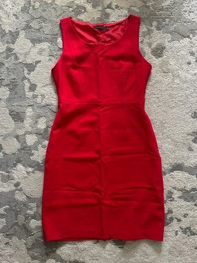 [The Limited] Red Sleeveless Sheath Dress